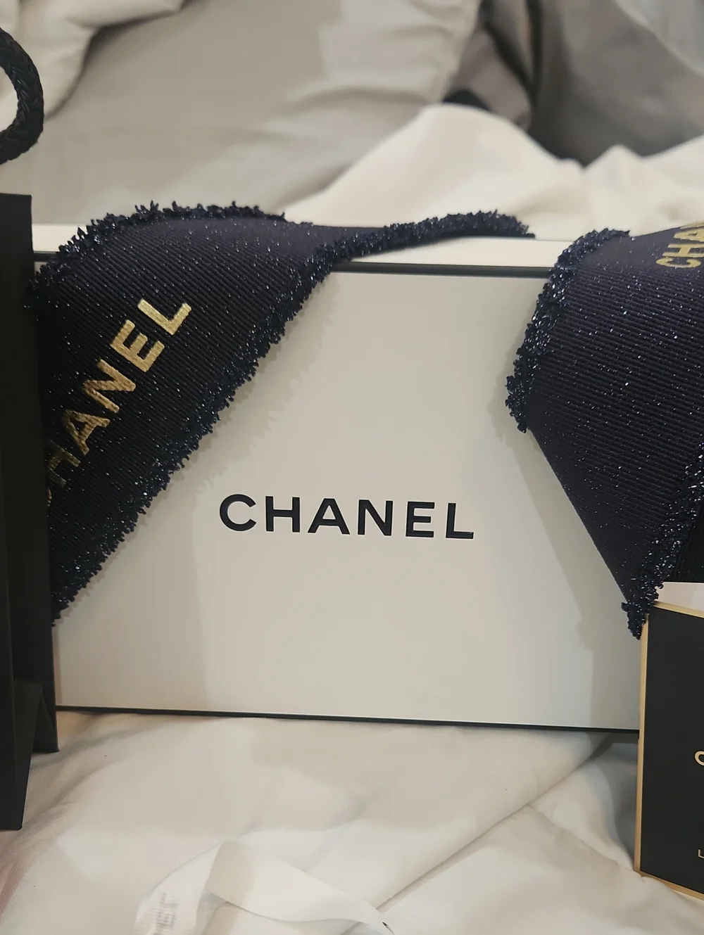 CHANEL 6xPerfume Spray 2xMascara Mini 2XLuxury Boxes 2xShip Boxes 1xBag Camellia